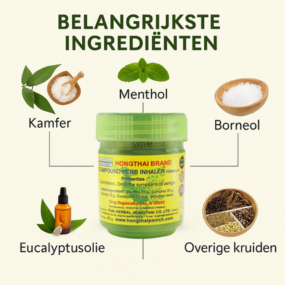 Natuurlijke Thaise Inhaler – Directe verlichting met één ademhaling.