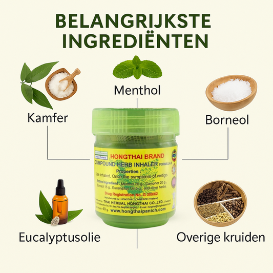 Natuurlijke Thaise Inhaler – Directe verlichting met één ademhaling.